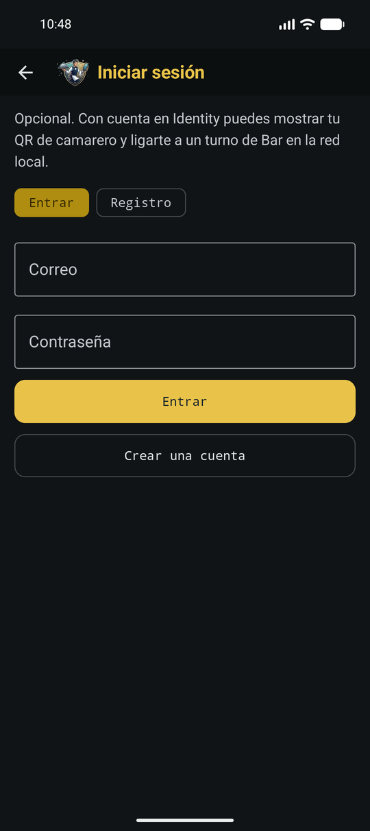 Iniciar sesión